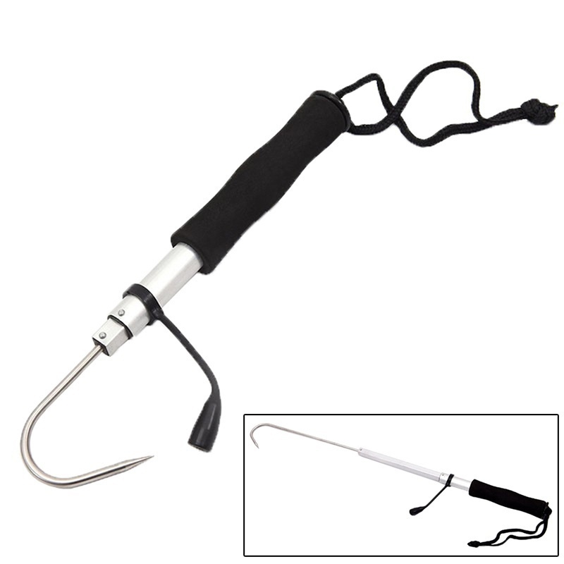 Landing Net Telescopic - Teleskopik Geri Çekilebilir Balık Kancası Paslanmaz