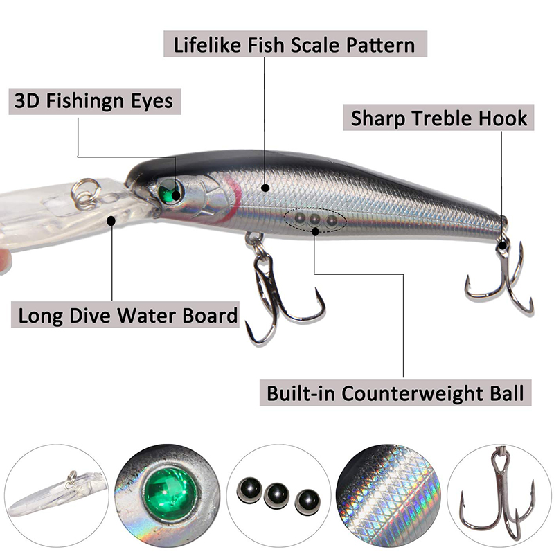 10 adet zoka yapay balık 13.6g - Fishing Equipment Shop incelemesi ve fiyatı