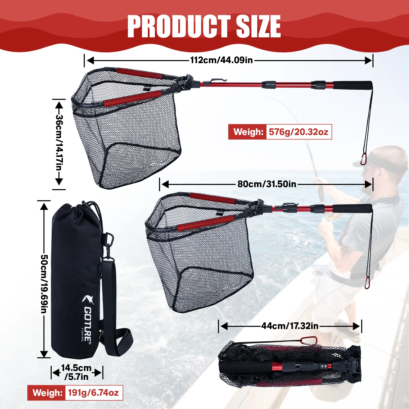 Goture Katlanır Balıkçılık Ağı - Landing Net Telescopic incelemesi ve fiyatı