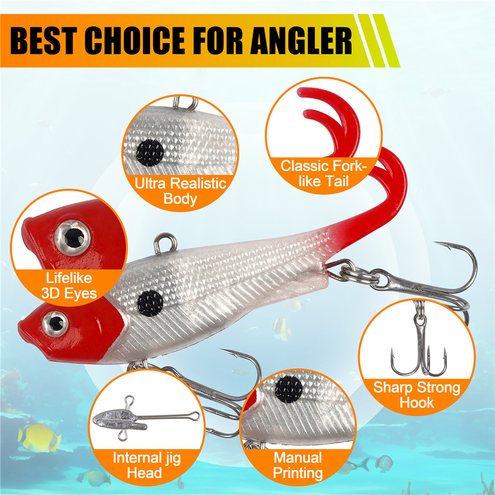 5 adet yumuşak bas balıkçılık  - Fishing Equipment Shop incelemesi ve fiyatı