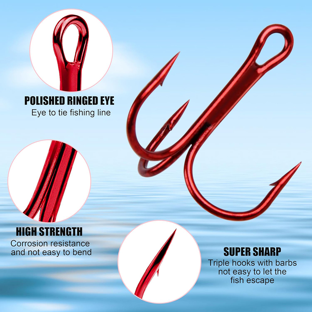 200 adet Kırmızı Üçlü Olta İğn - Fishing Equipment Shop incelemesi ve fiyatı