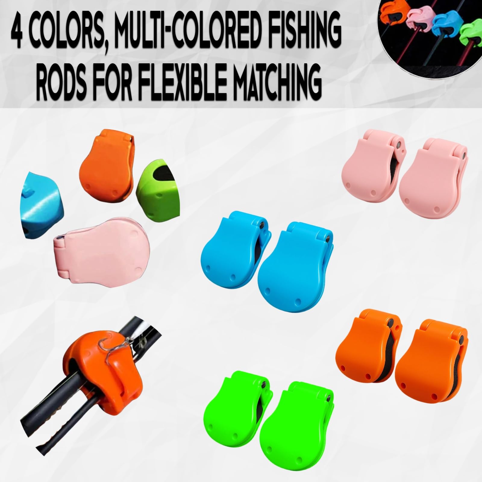 2 adet hızlı takılan olta klip - Fishing Rod Glove incelemesi ve fiyatı